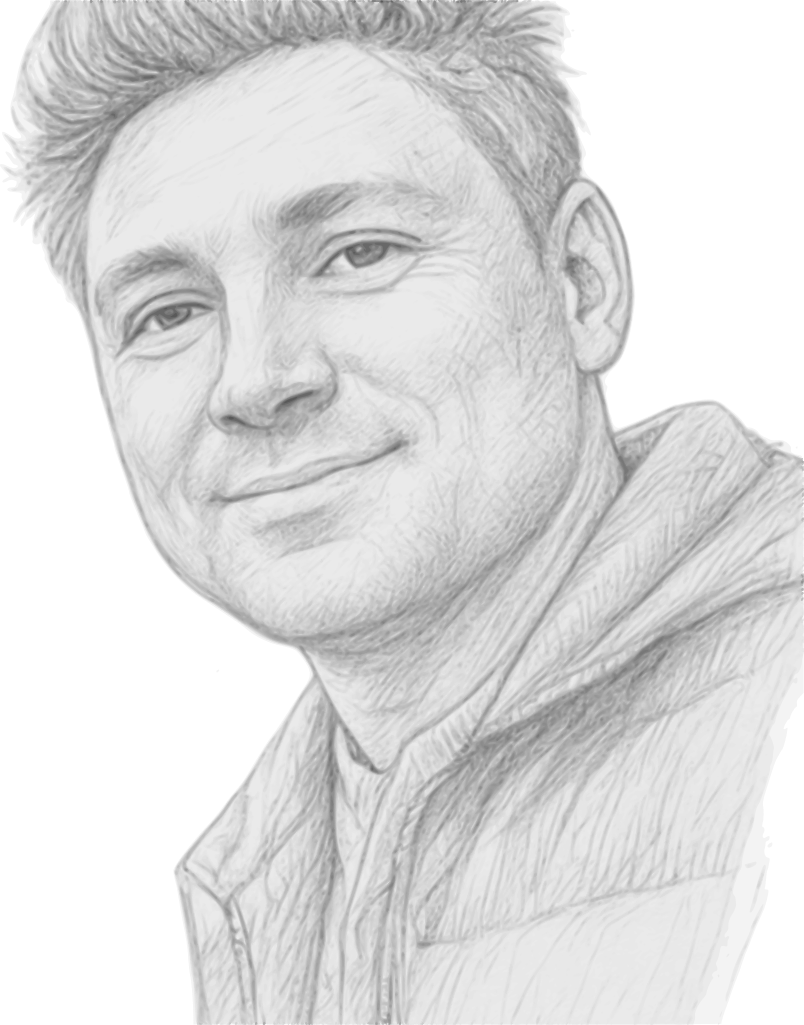 Allen Flett - Hand-sketched portrait